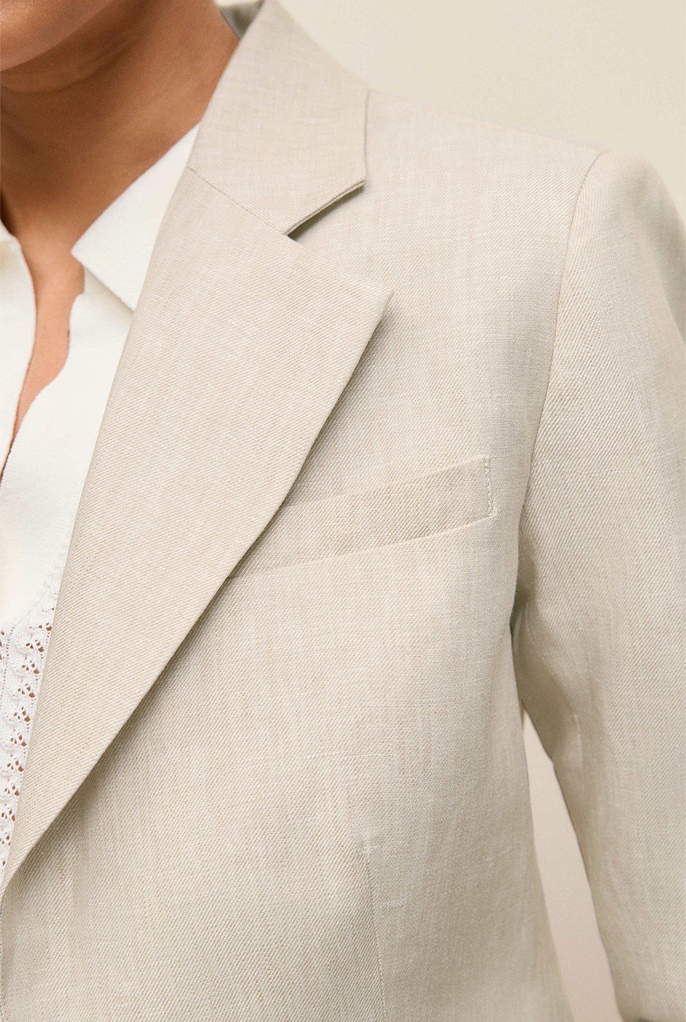 Linen Tailored Blazer
