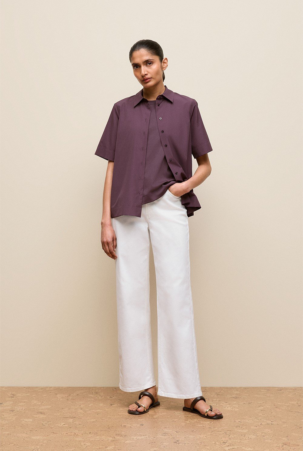 Modal Cotton Boxy Crew T-shirt