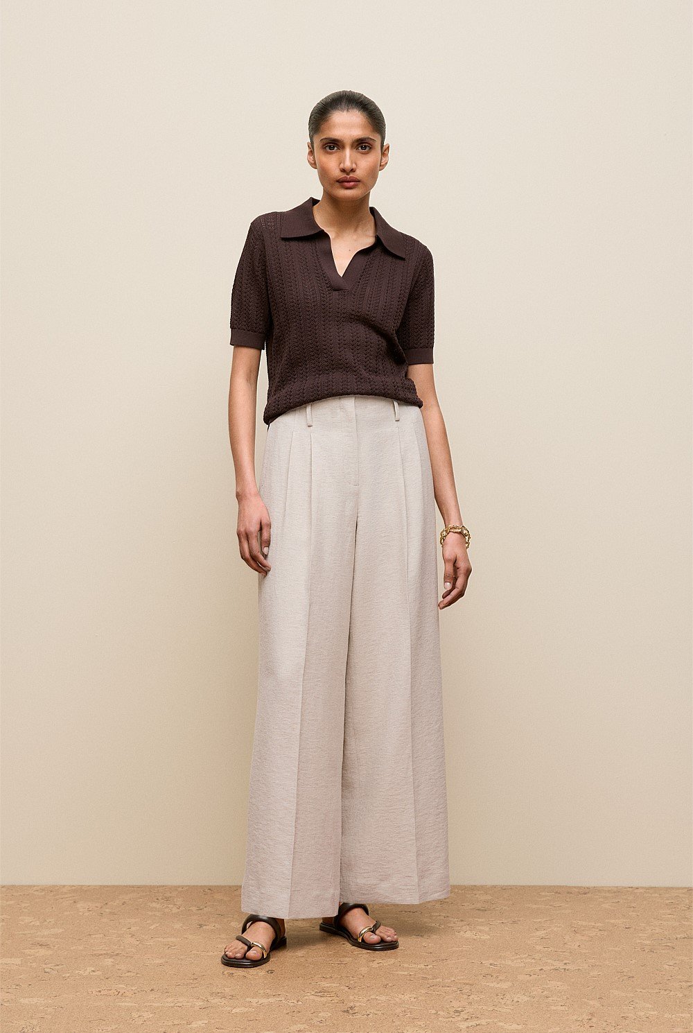Mercerised Texture Knit Polo
