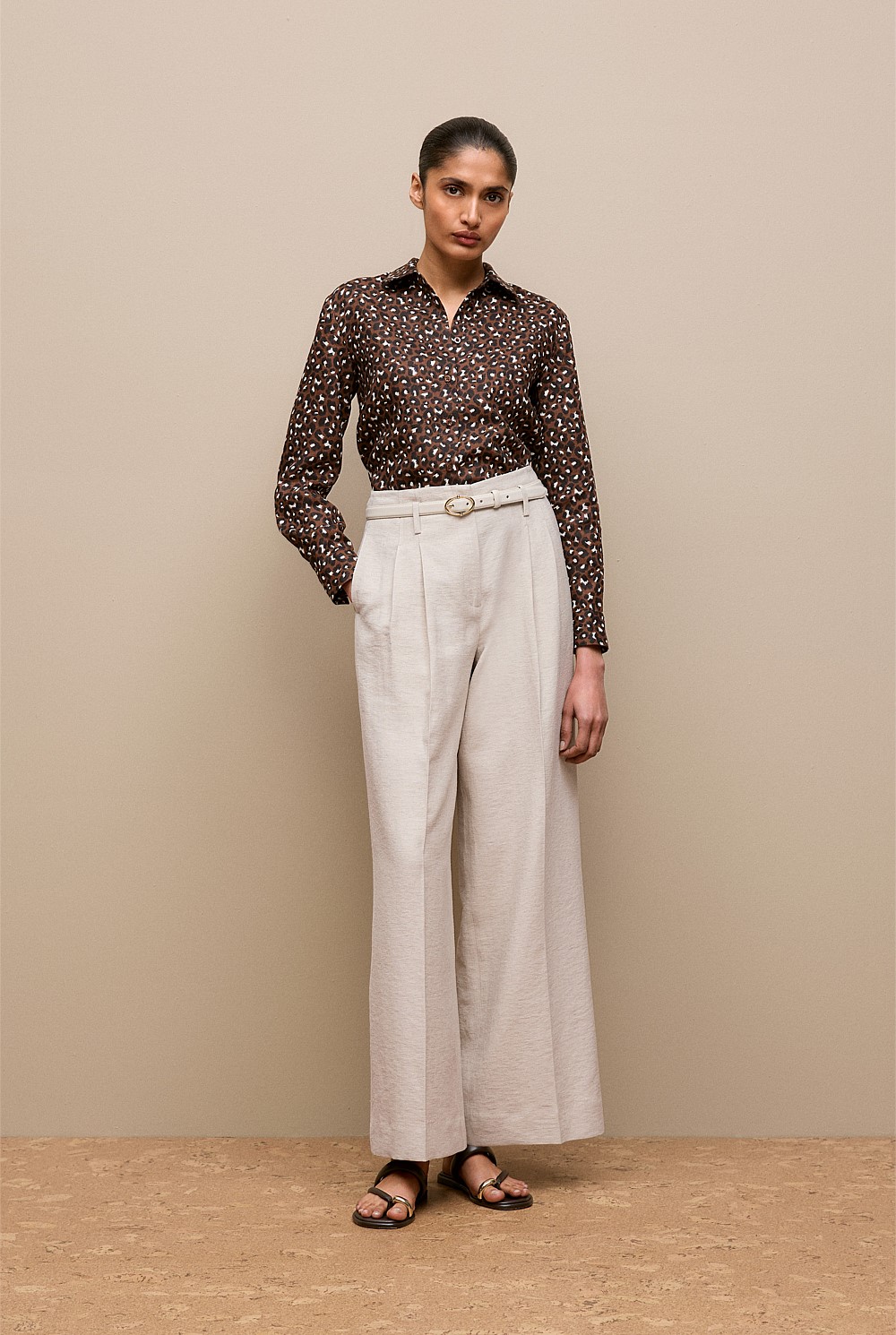 Leopard Linen Shirt