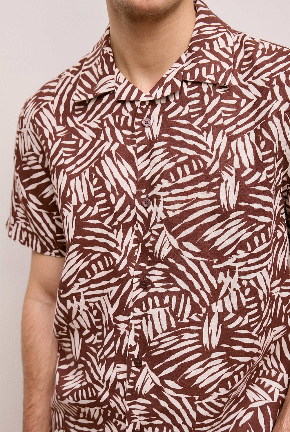 Etch Linen Camp Shirt