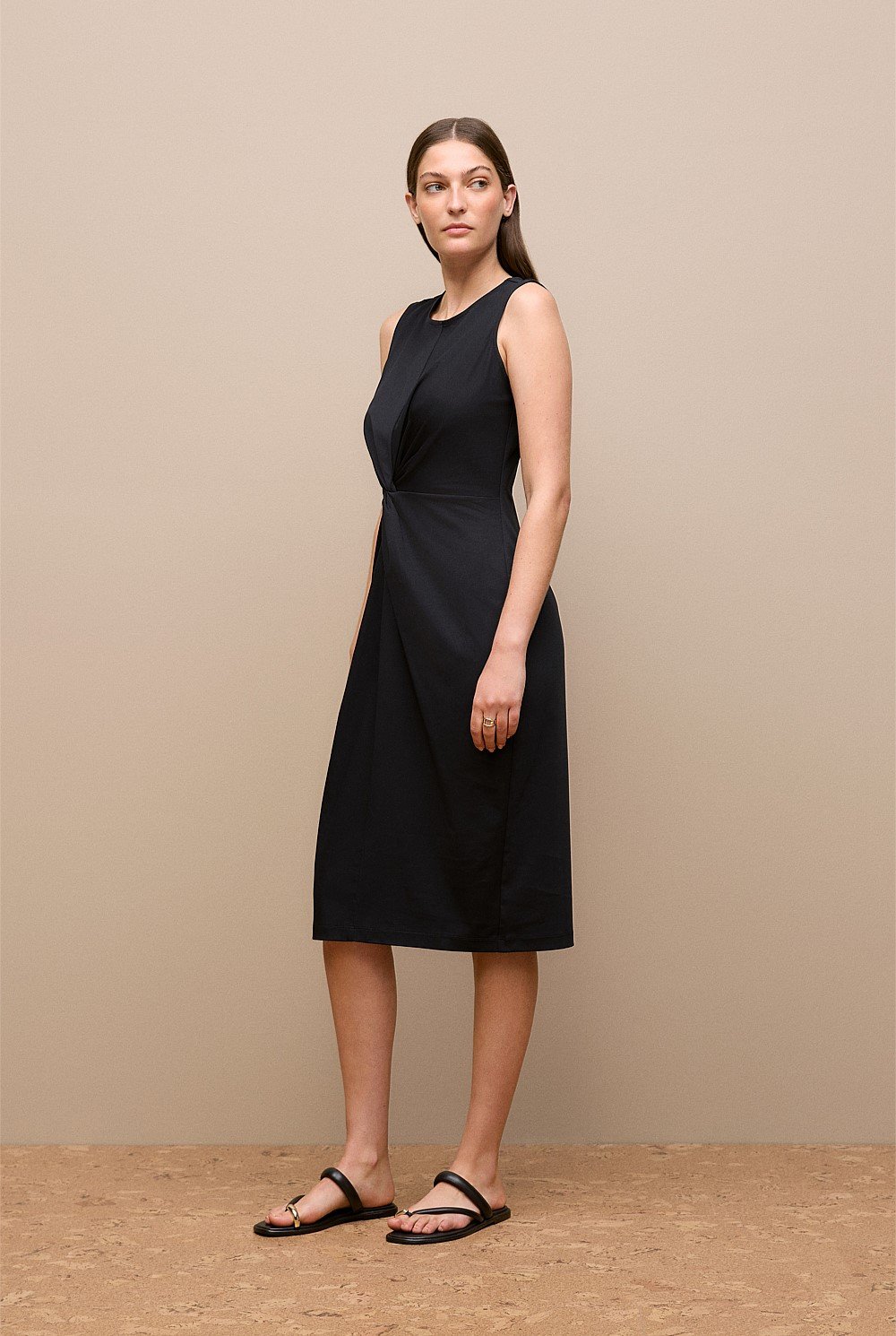 Cotton Twist Front Dress