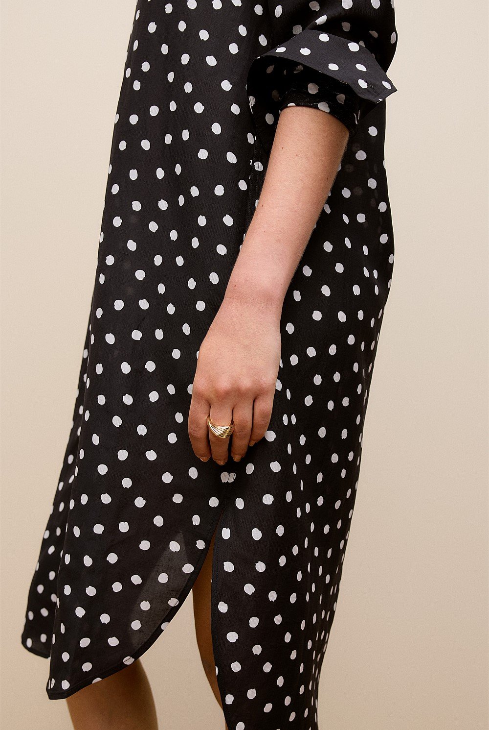 Spot Relaxed Shirt Dress