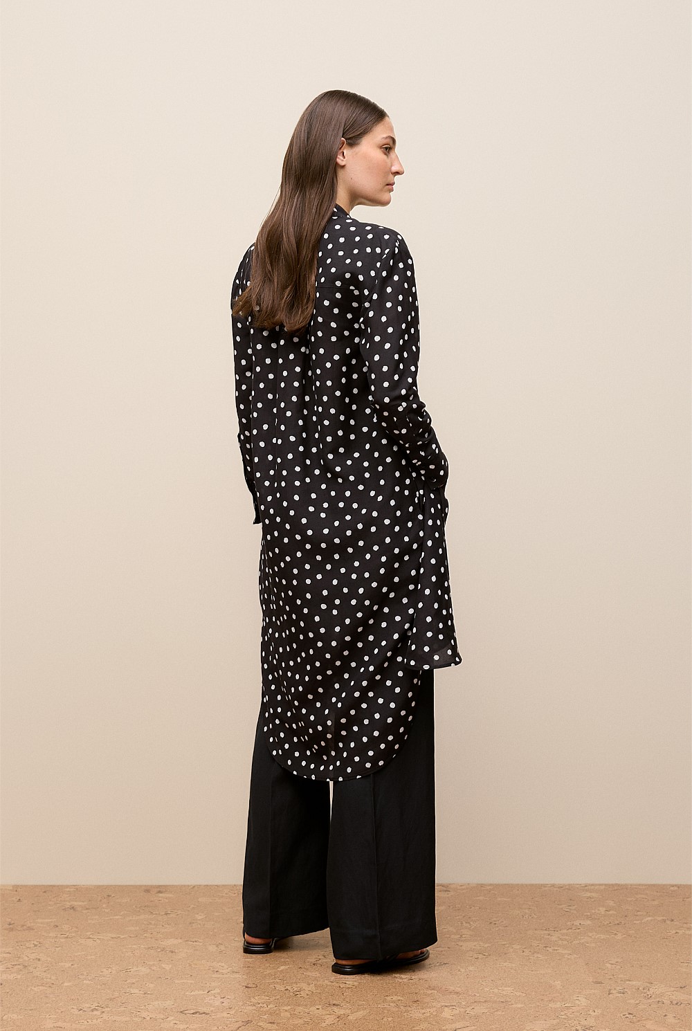 Spot Relaxed Shirt Dress