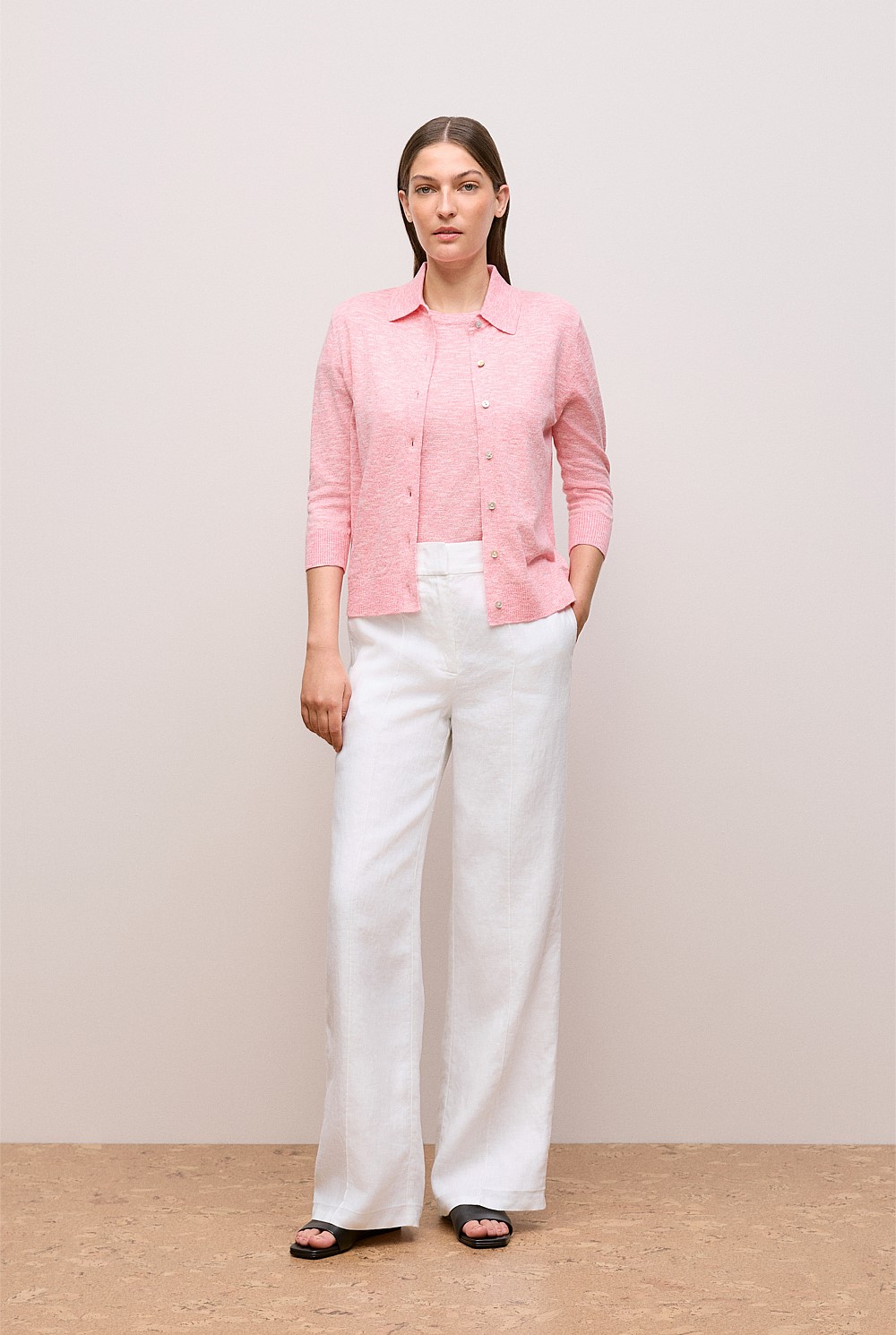 Linen Cotton Mouline Relaxed T-shirt