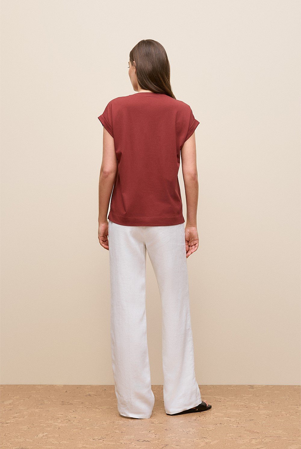 Australian Cotton Cuff Sleeve T-shirt