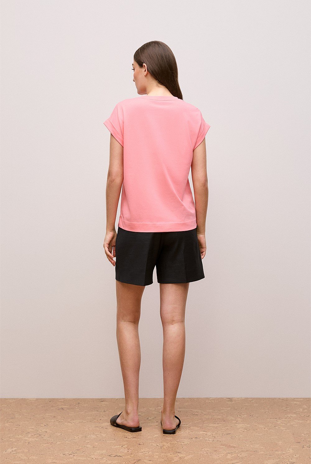 Australian Cotton Cuff Sleeve T-shirt