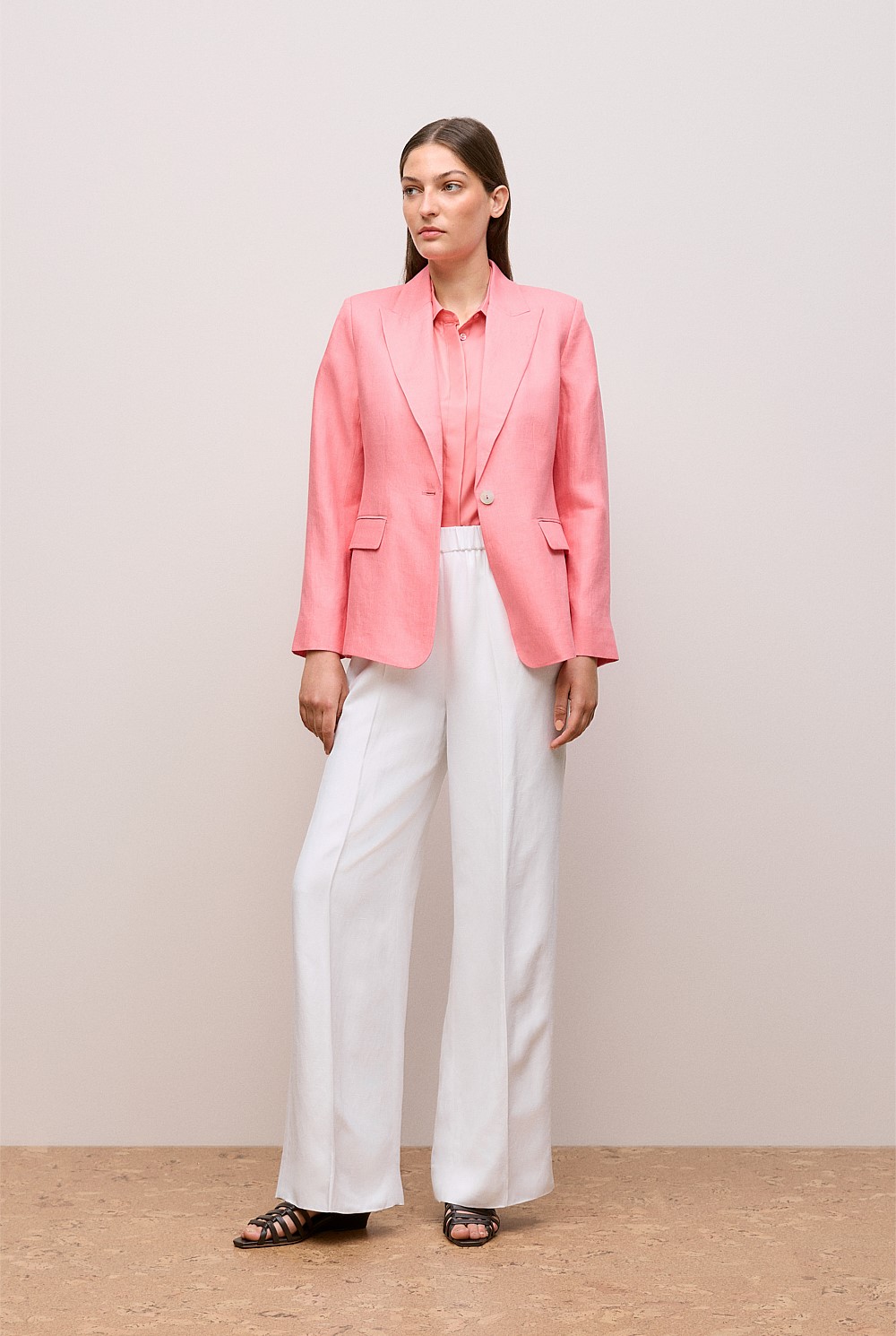 Silk Twill Cap Sleeve Shirt