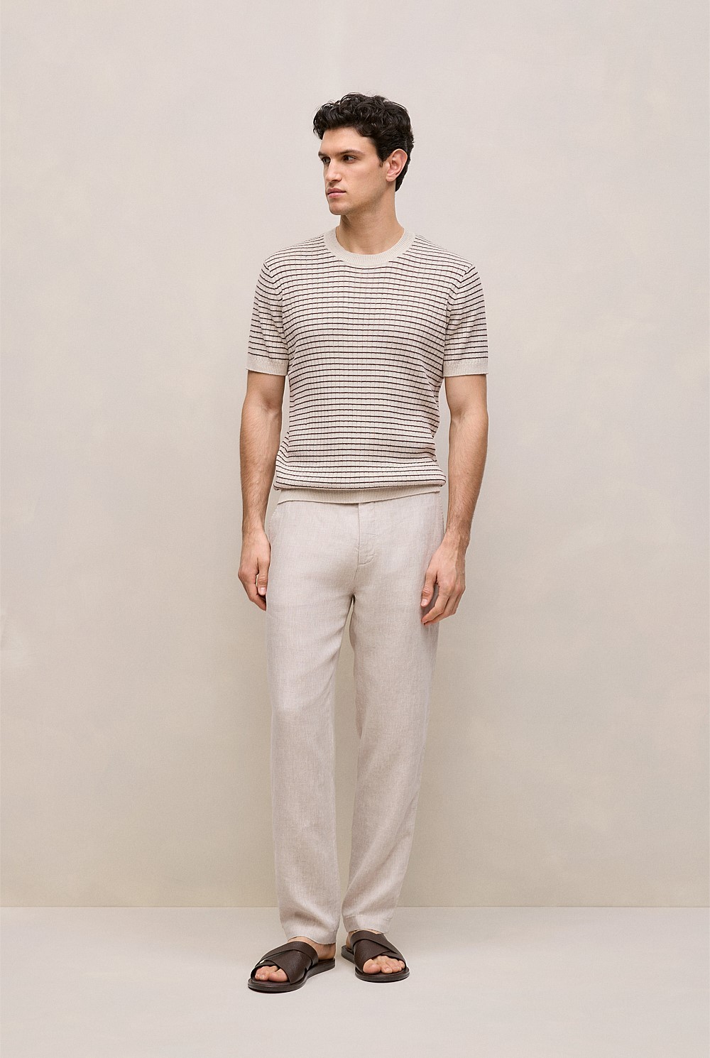 Linen Tailored Relaxed Pant