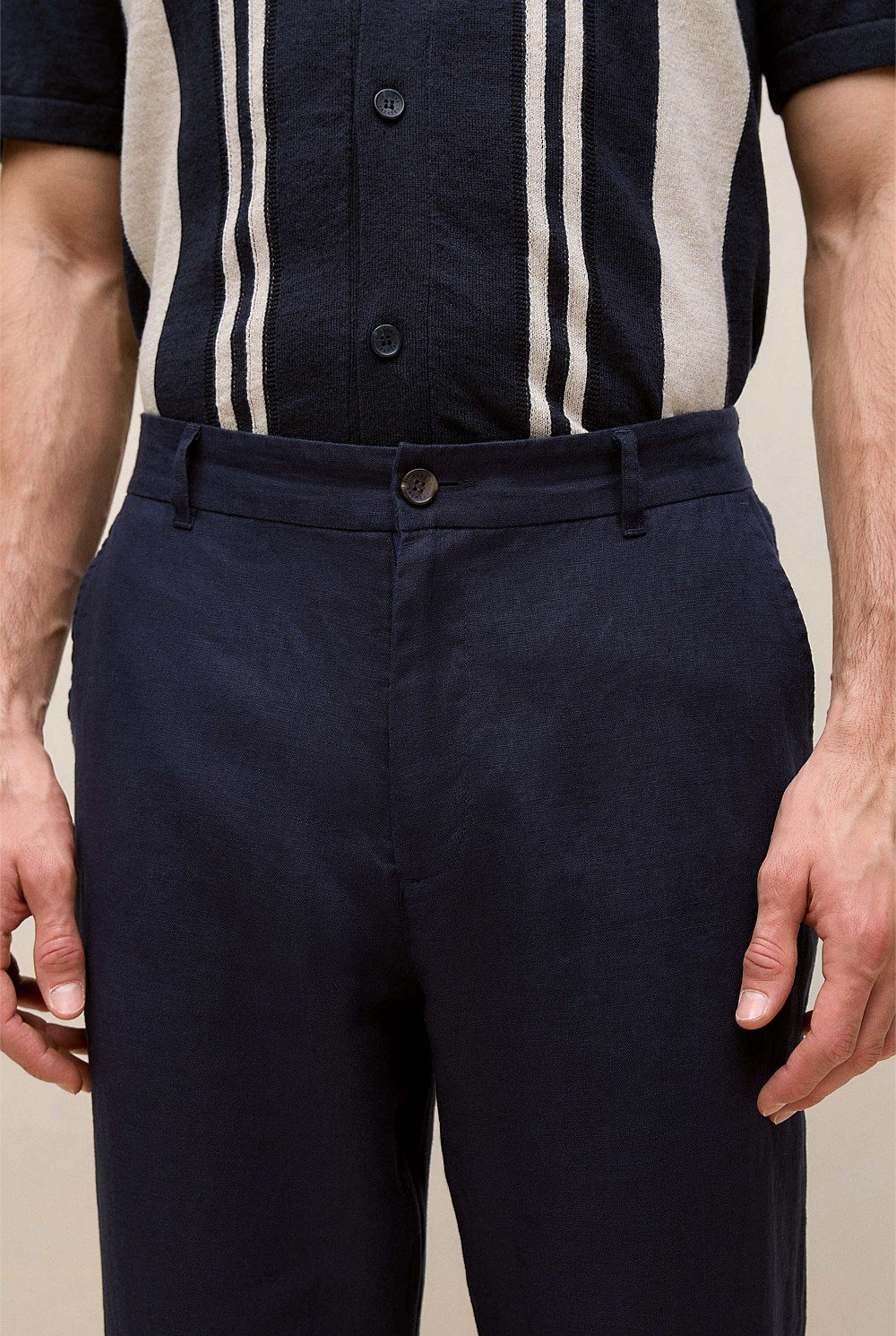 Linen Tailored Relaxed Pant