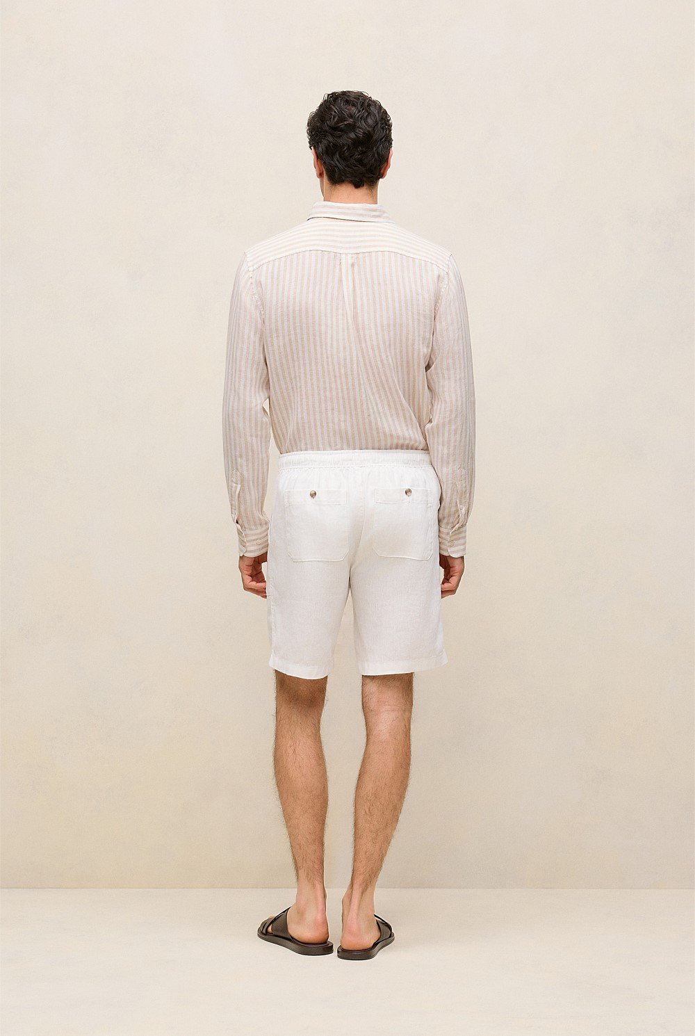 Linen Patch Pocket Drawcord Short