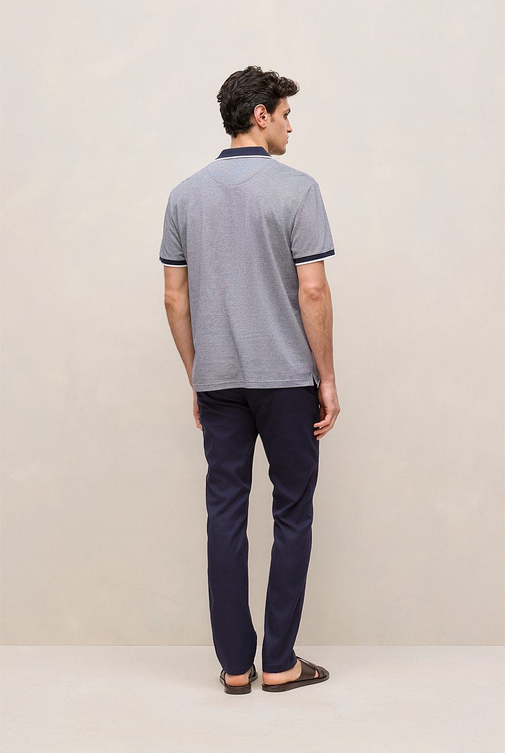 Cotton Birdseye Tipped Polo