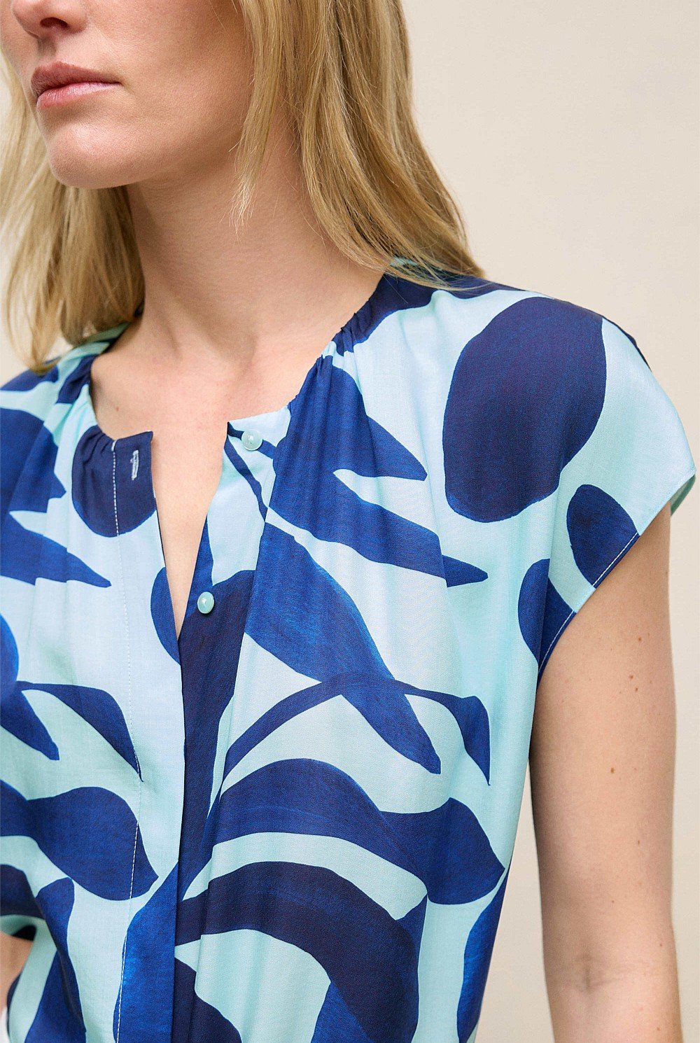 Marea Cap Sleeve Blouse