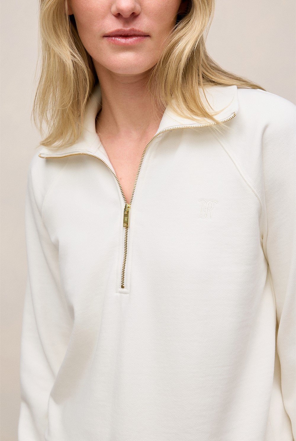 Terry Relaxed Zip Sweat