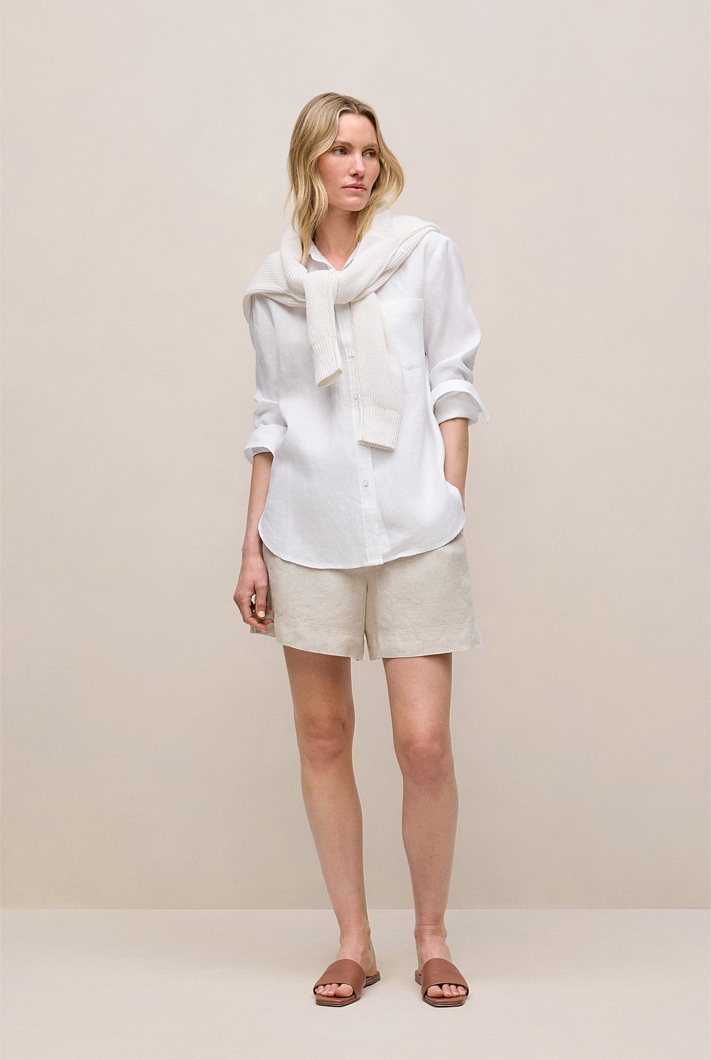 Linen Relaxed Pocket Shirt