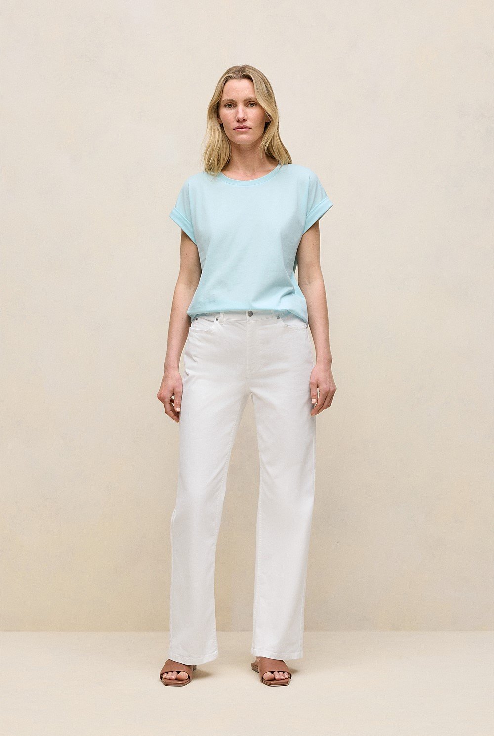 Australian Cotton Cuff Sleeve T-shirt