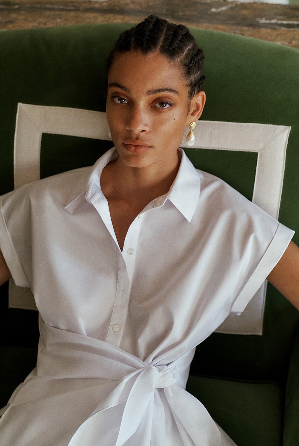 Eyre Pearl Drop Earrings