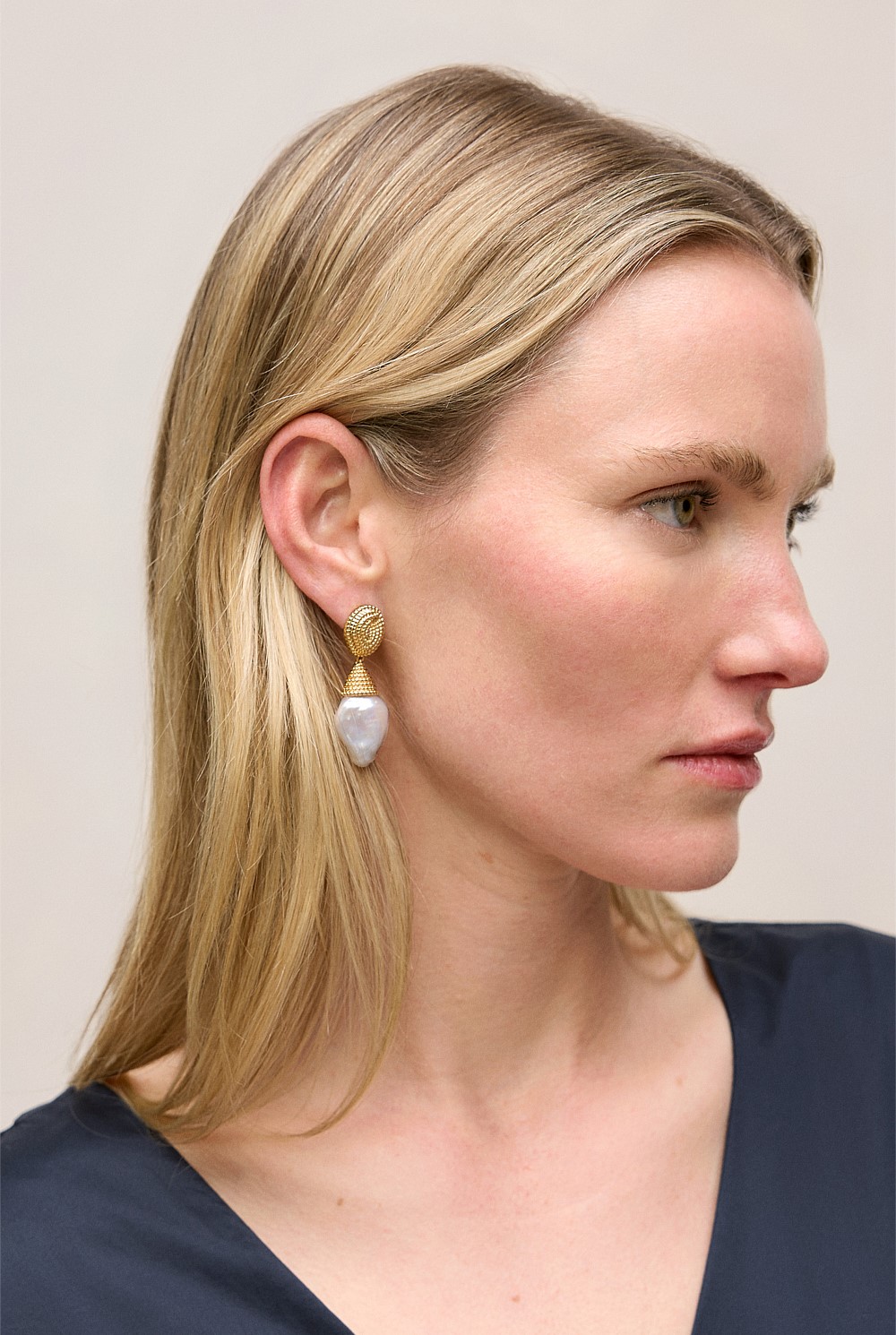 Eyre Pearl Drop Earrings