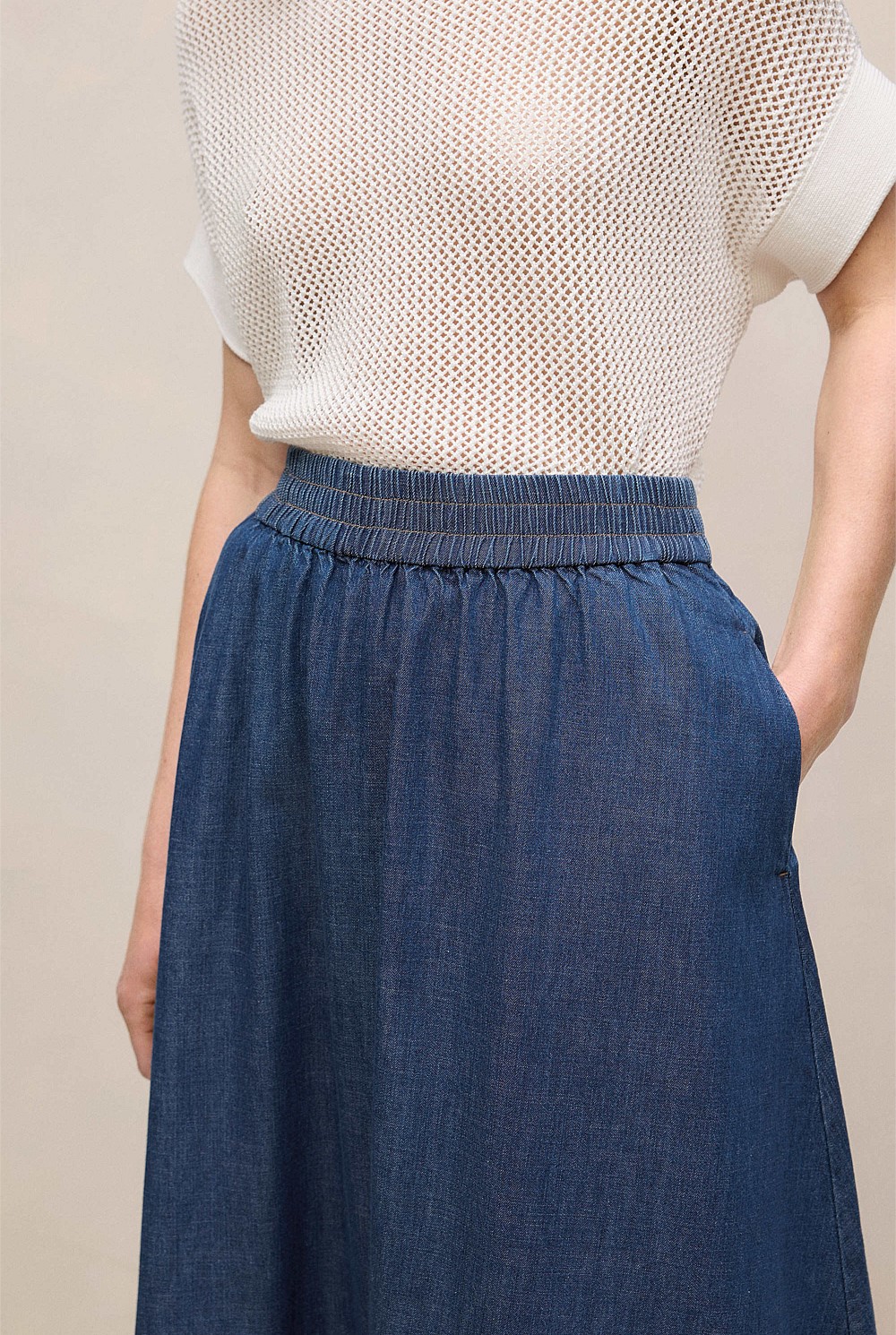 Soft Denim Skirt