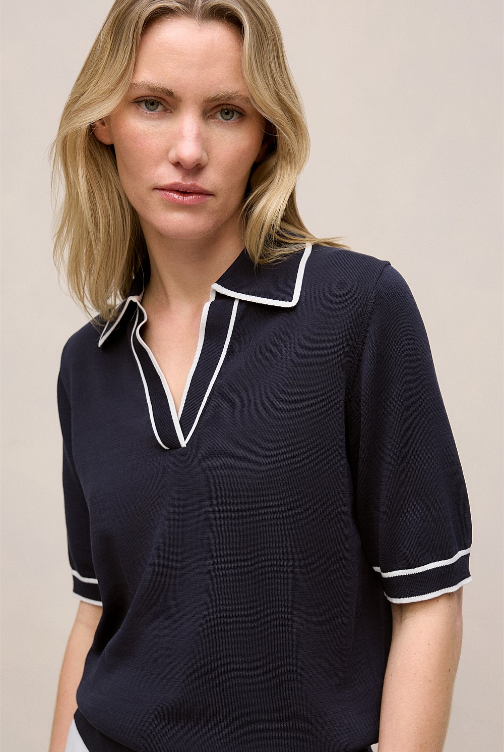Mercerised Cotton Tipped Polo