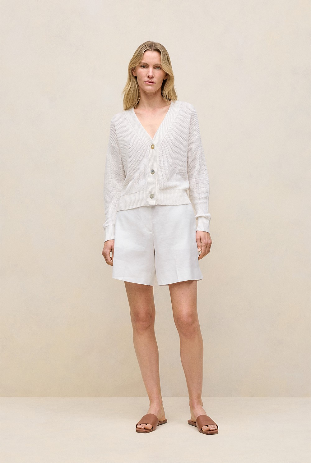 Linen Relaxed Cardigan