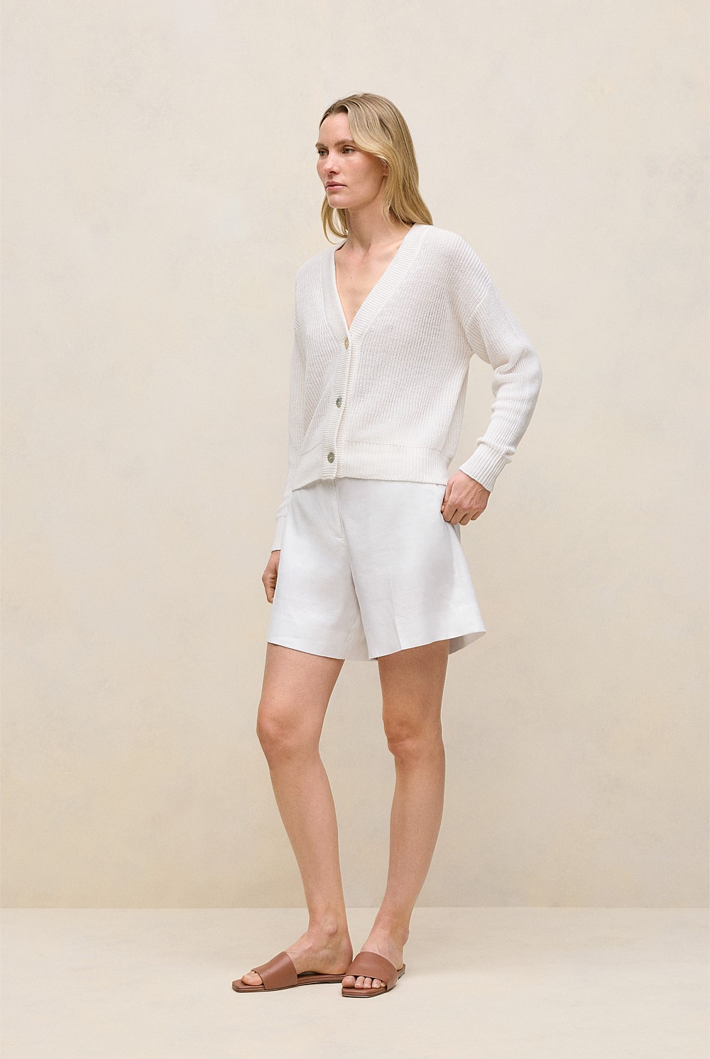 Linen Relaxed Cardigan