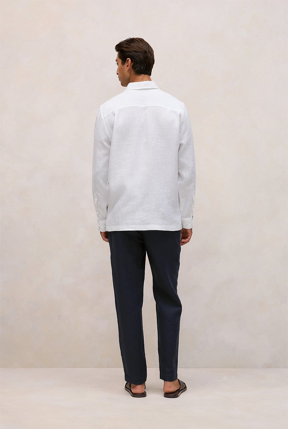 Linen Half Placket Shirt