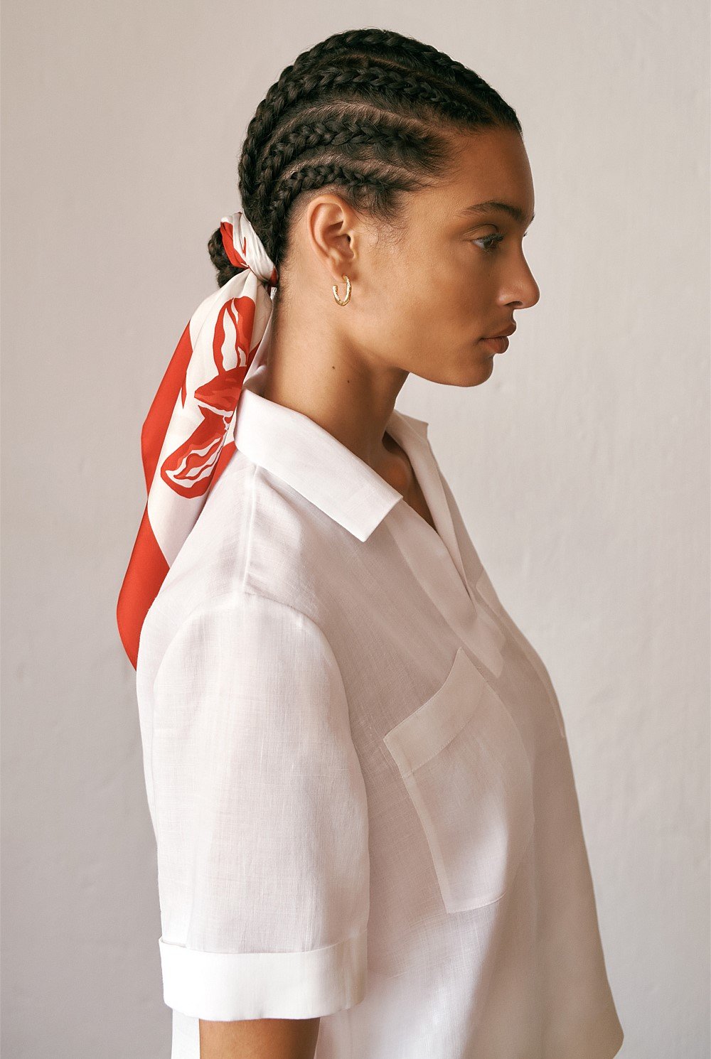 Wild Iris Silk Twill Scarf