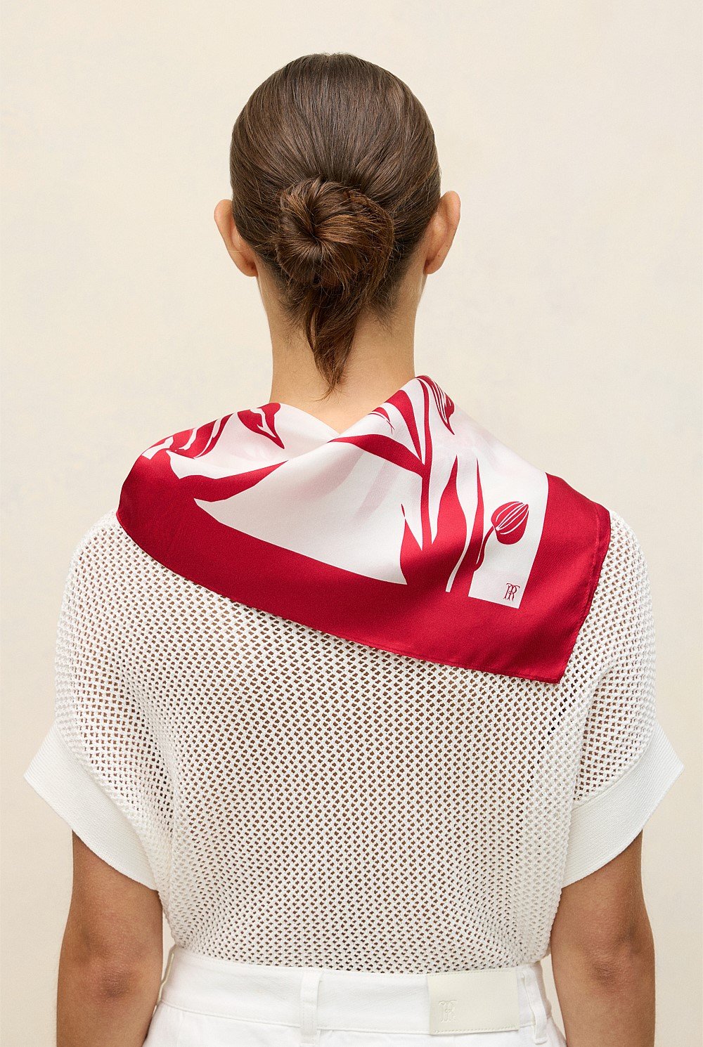 Wild Iris Silk Twill Scarf