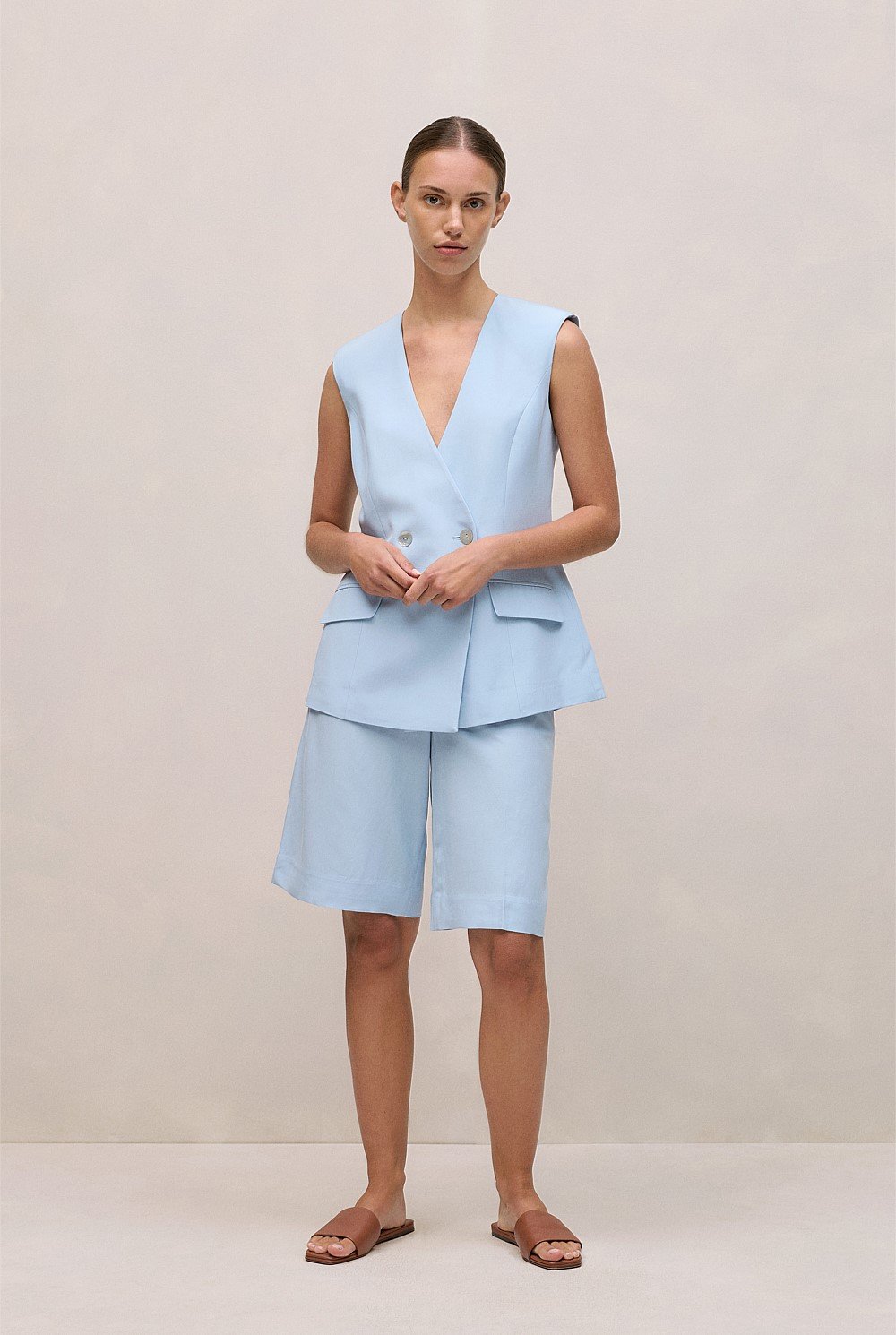 Tailored Double Breasted Vest