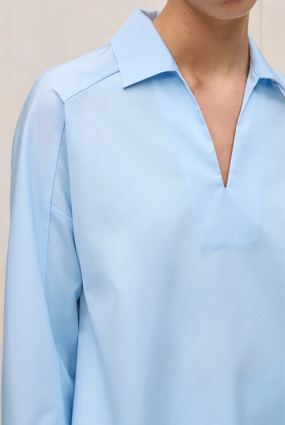Fine Poplin Popover Shirt