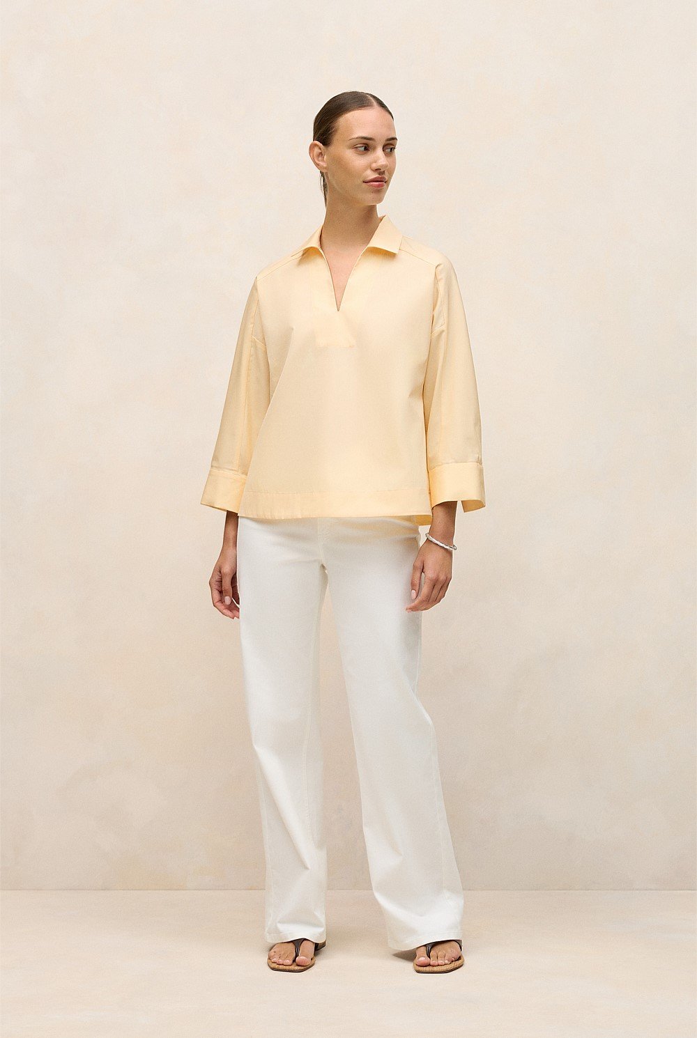 Fine Poplin Popover Shirt