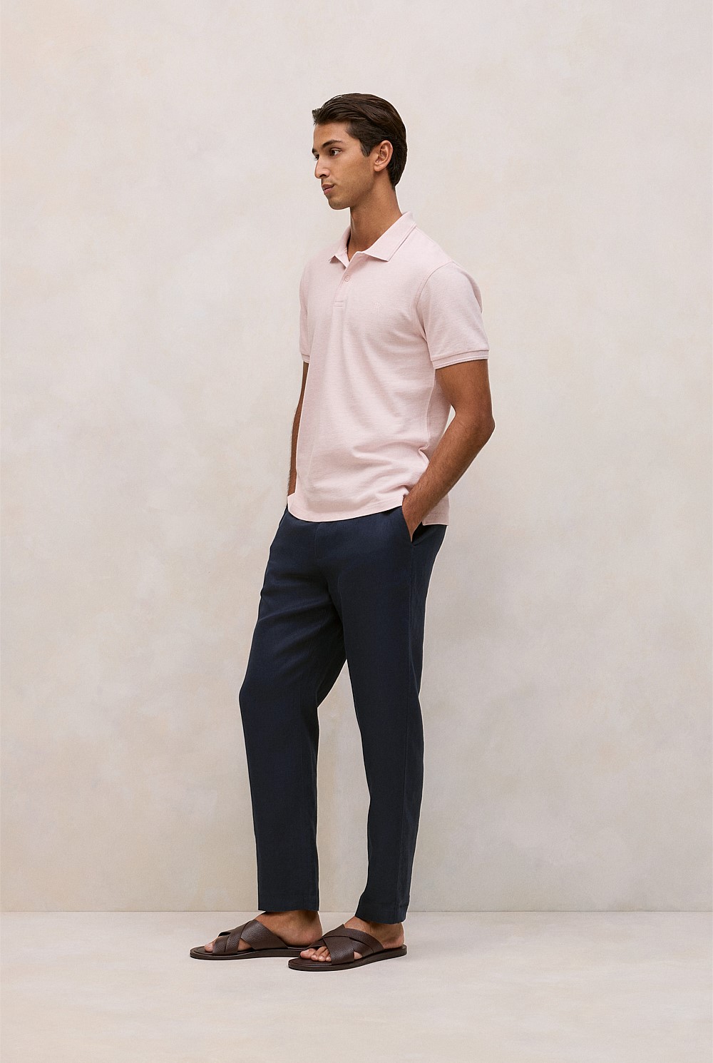 Pique Marle Monogram Polo