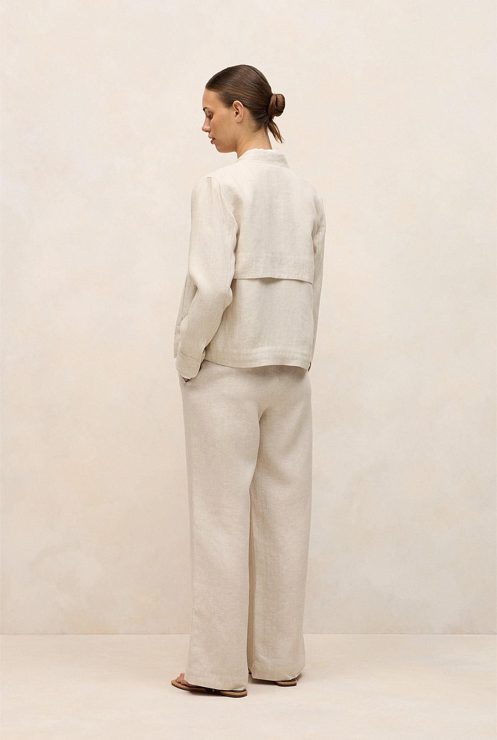 Linen Bomber Jacket