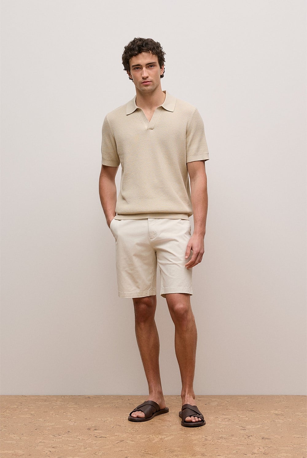 Cotton Texture Stitch Polo