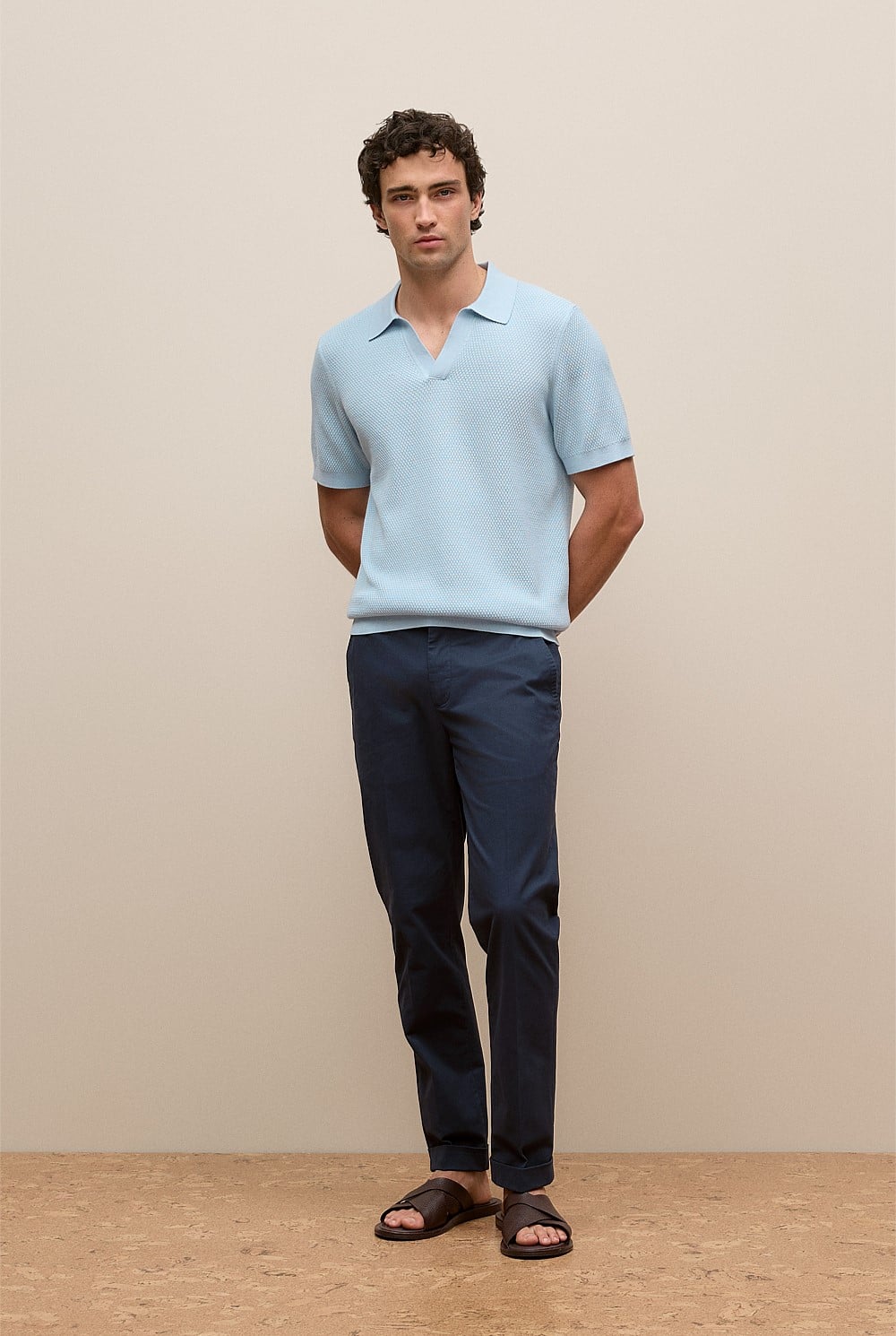 Cotton Texture Stitch Polo