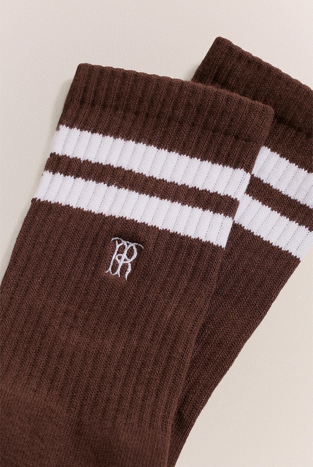 Monogram Rib Sport Sock