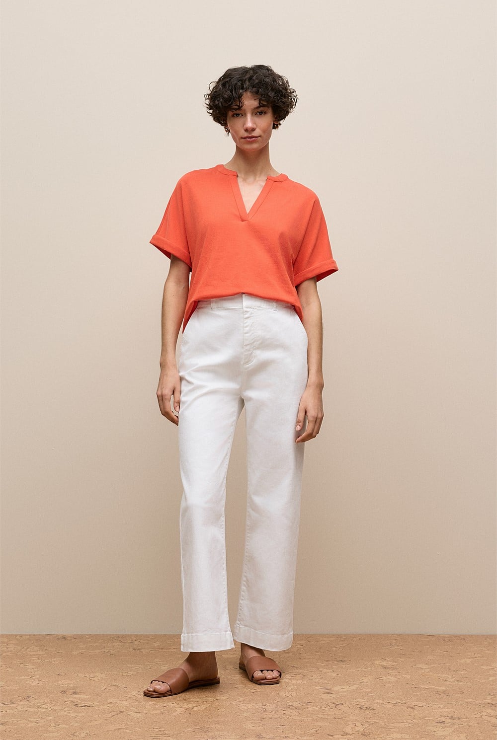 Relaxed V Neck T-shirt