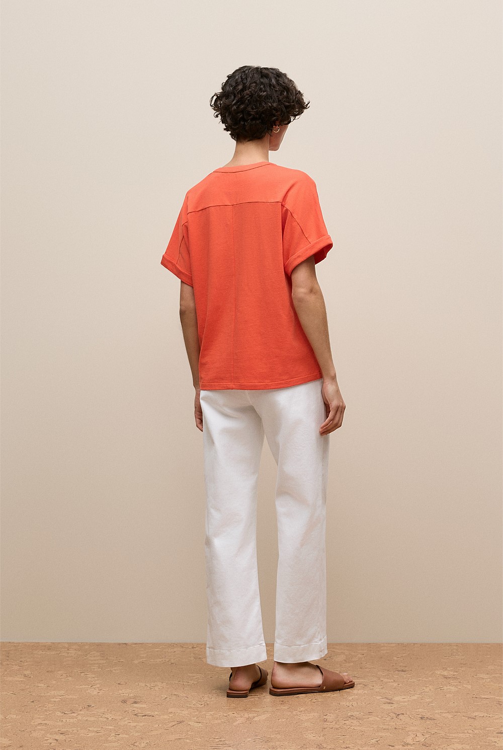 Relaxed V Neck T-shirt