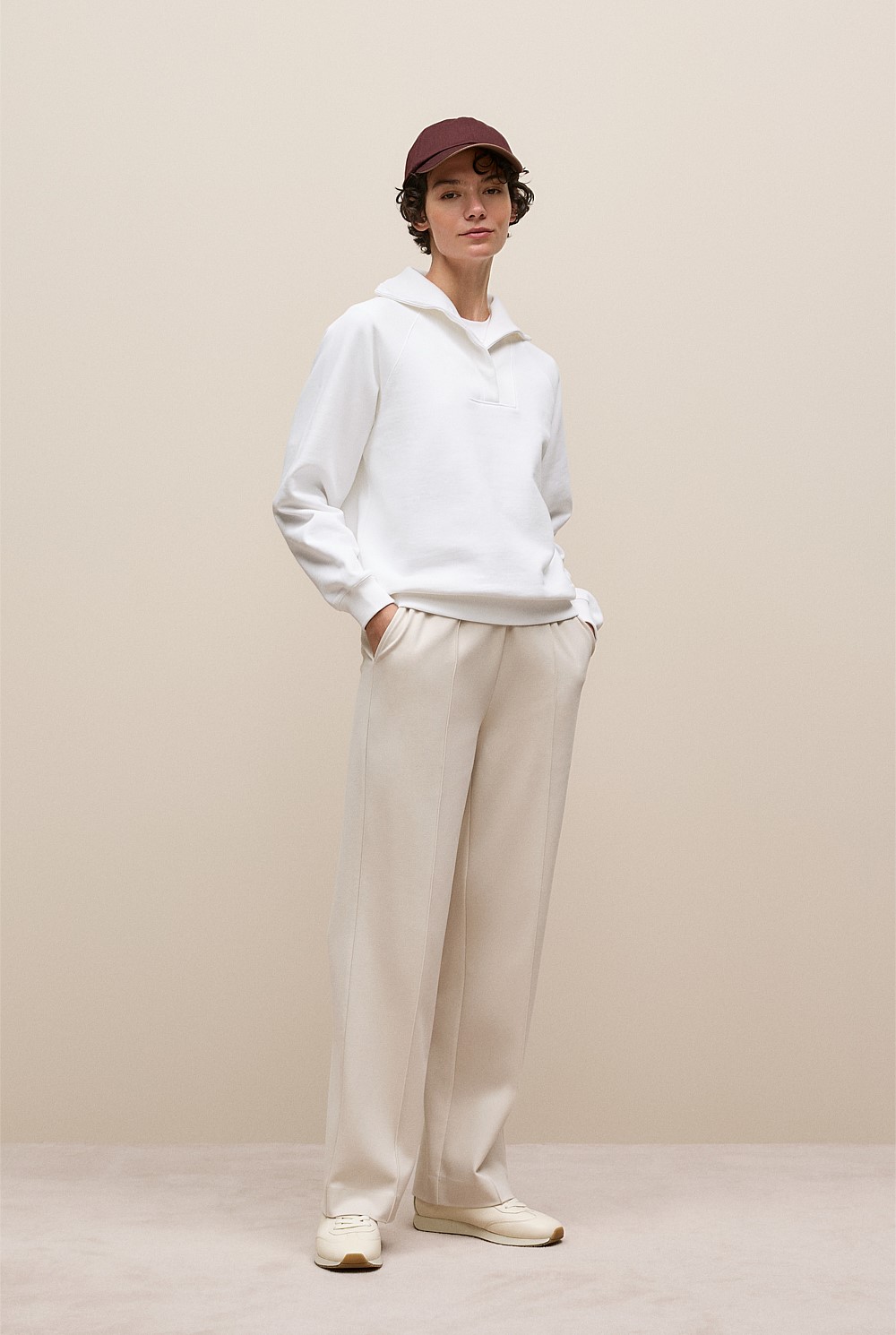 Button Neck Sweat