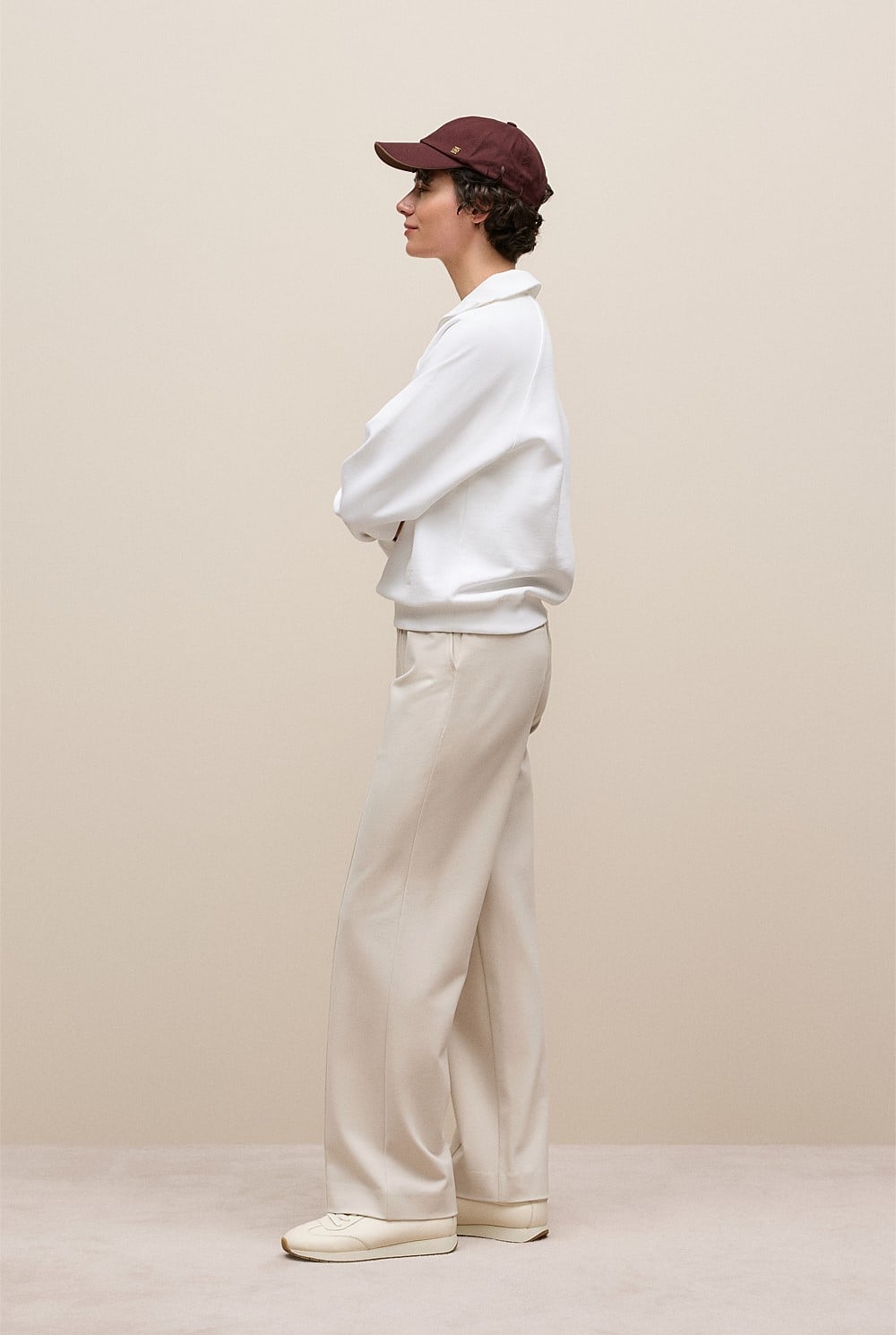 Button Neck Sweat