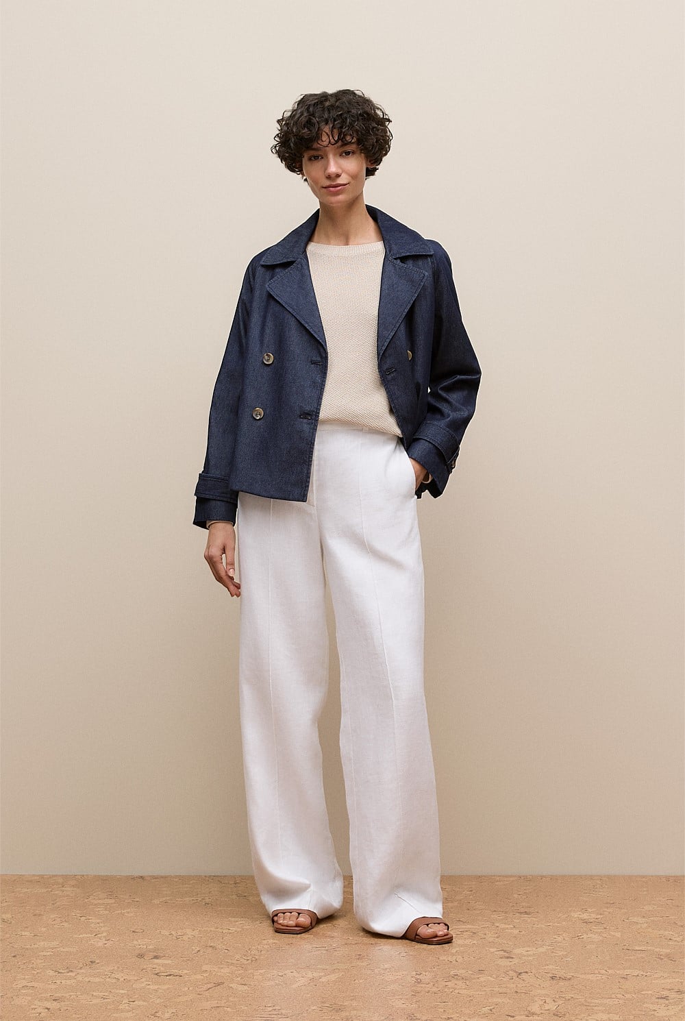 Cotton Linen Boatneck Knit
