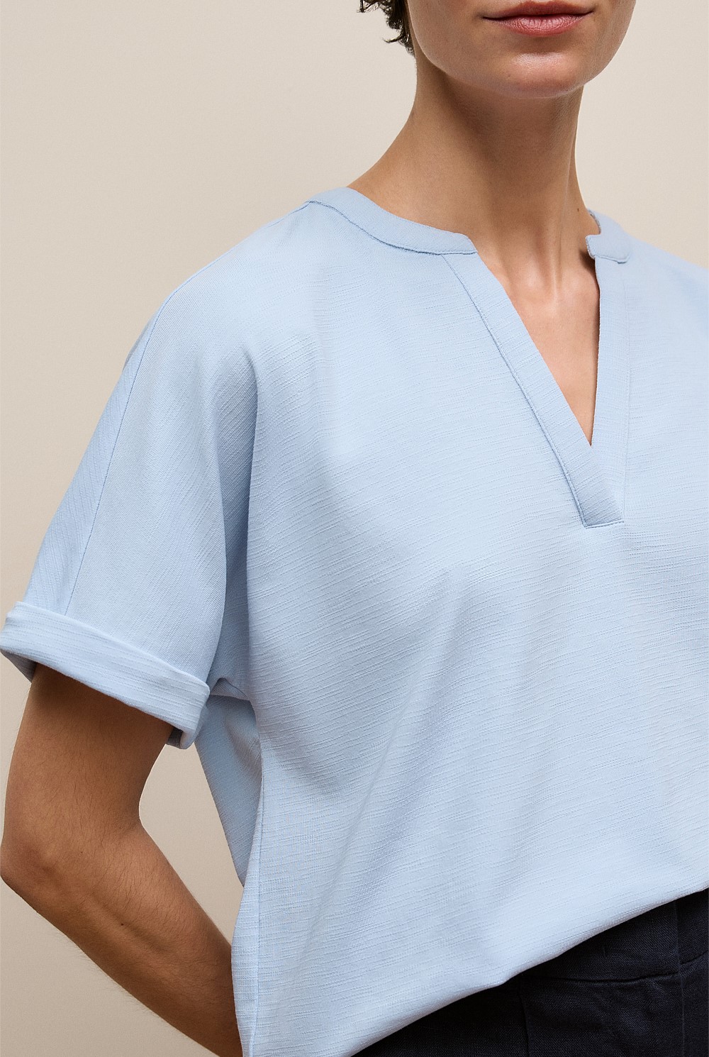 Relaxed V Neck T-shirt