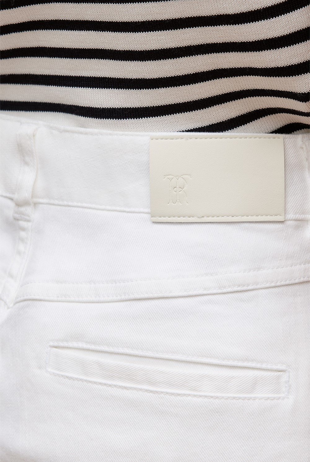 Australian Cotton Blend Denim Tailored Pant