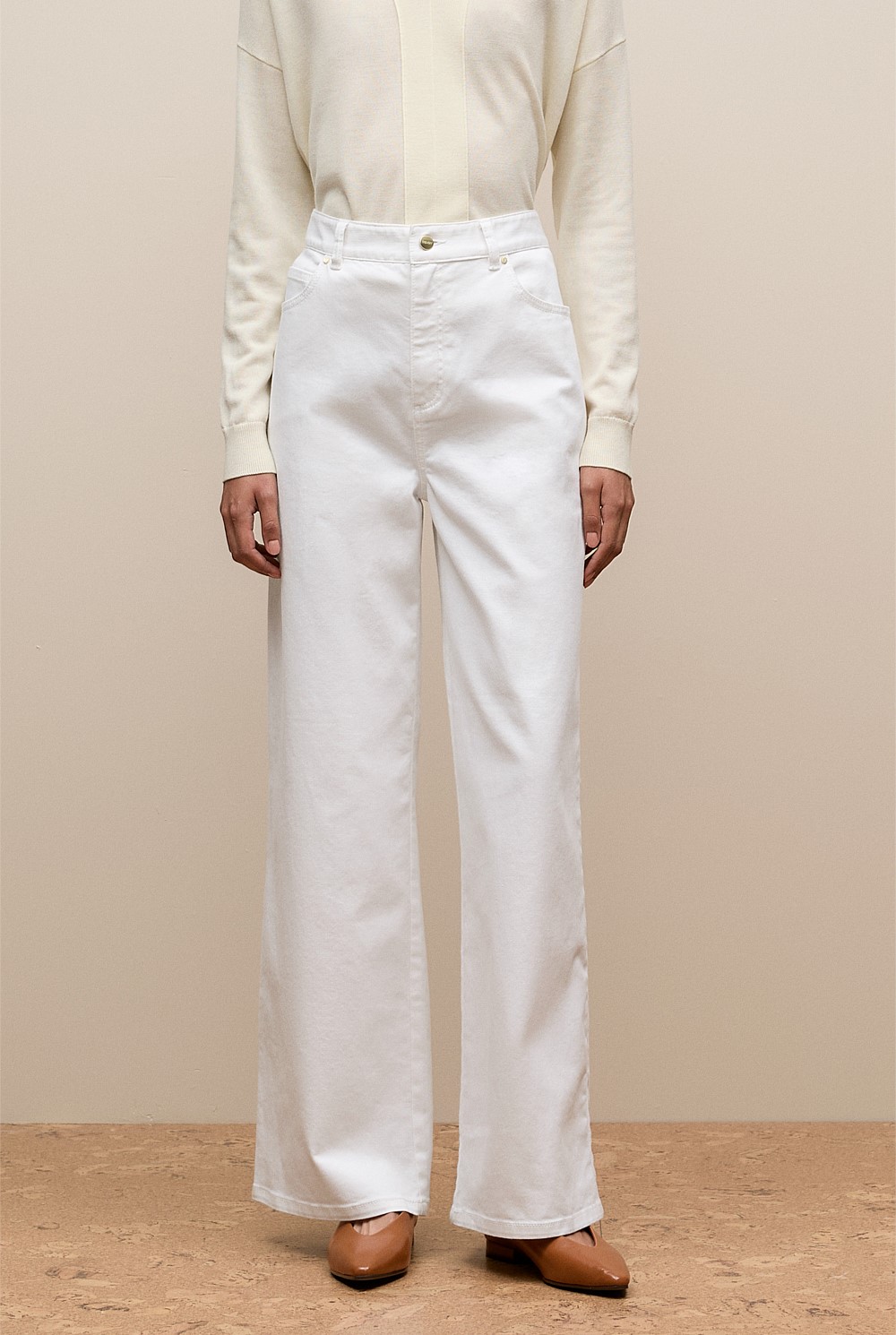 Australian Cotton Blend High Waist Jean
