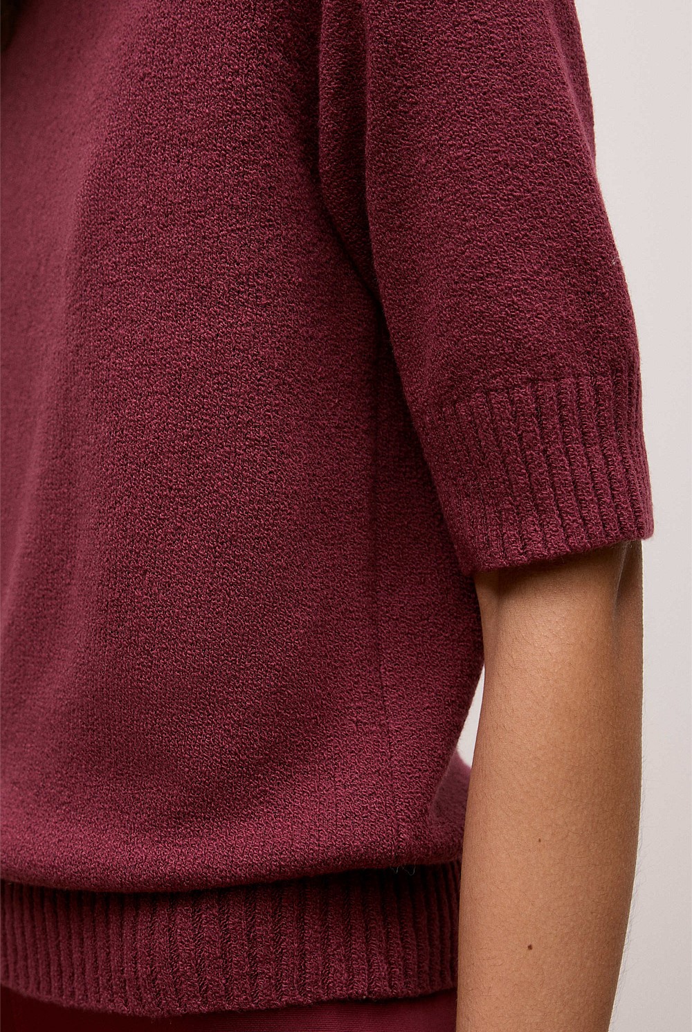 Boucle Mock Neck
