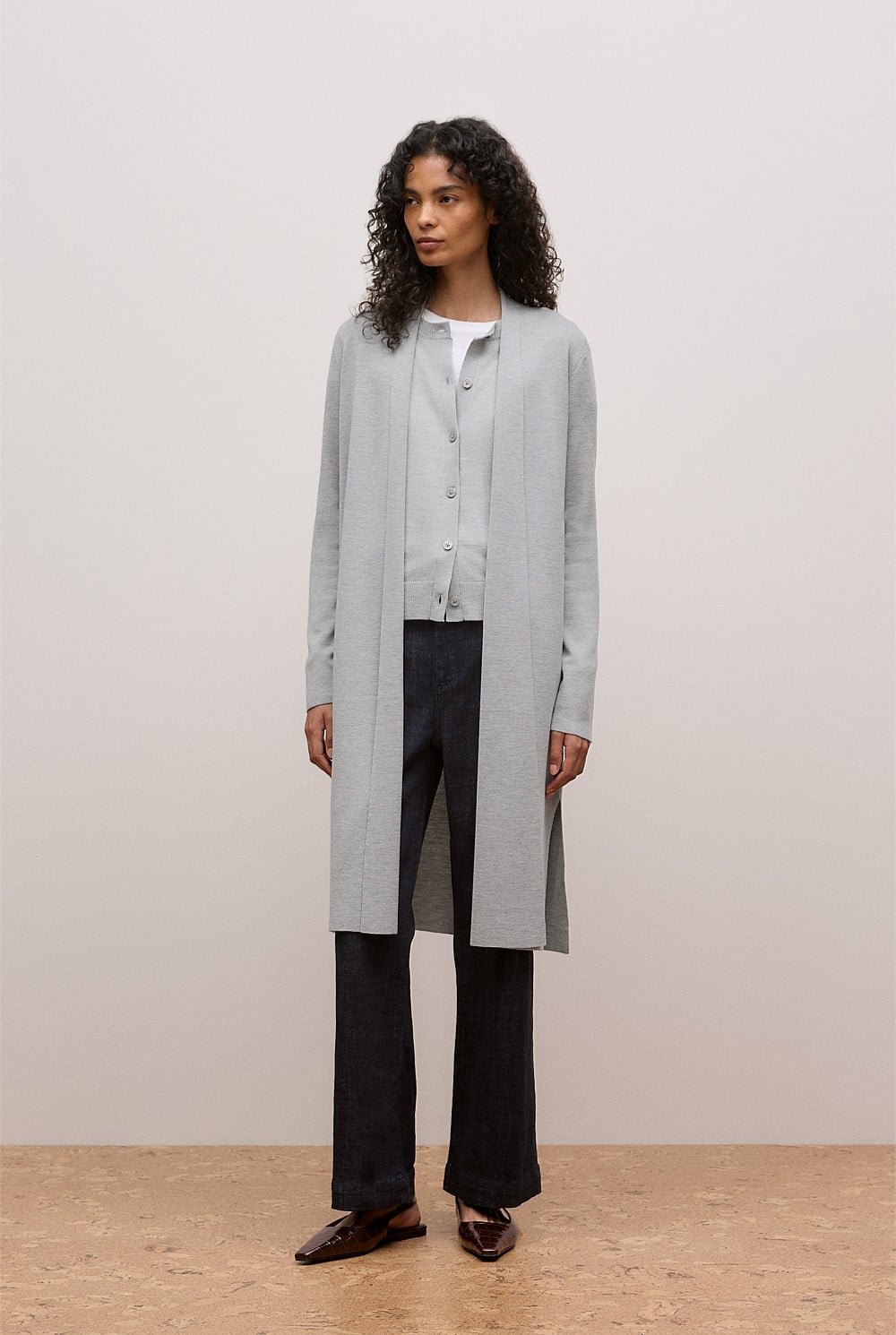 Merino Classic Crew Cardigan