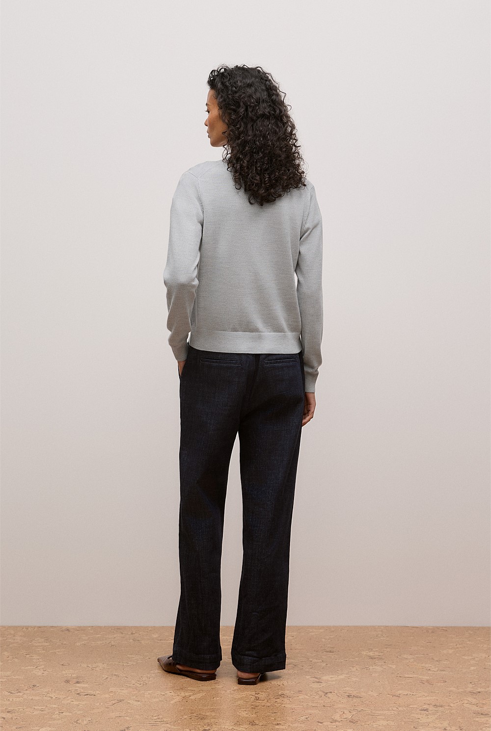 Merino Classic Crew Cardigan