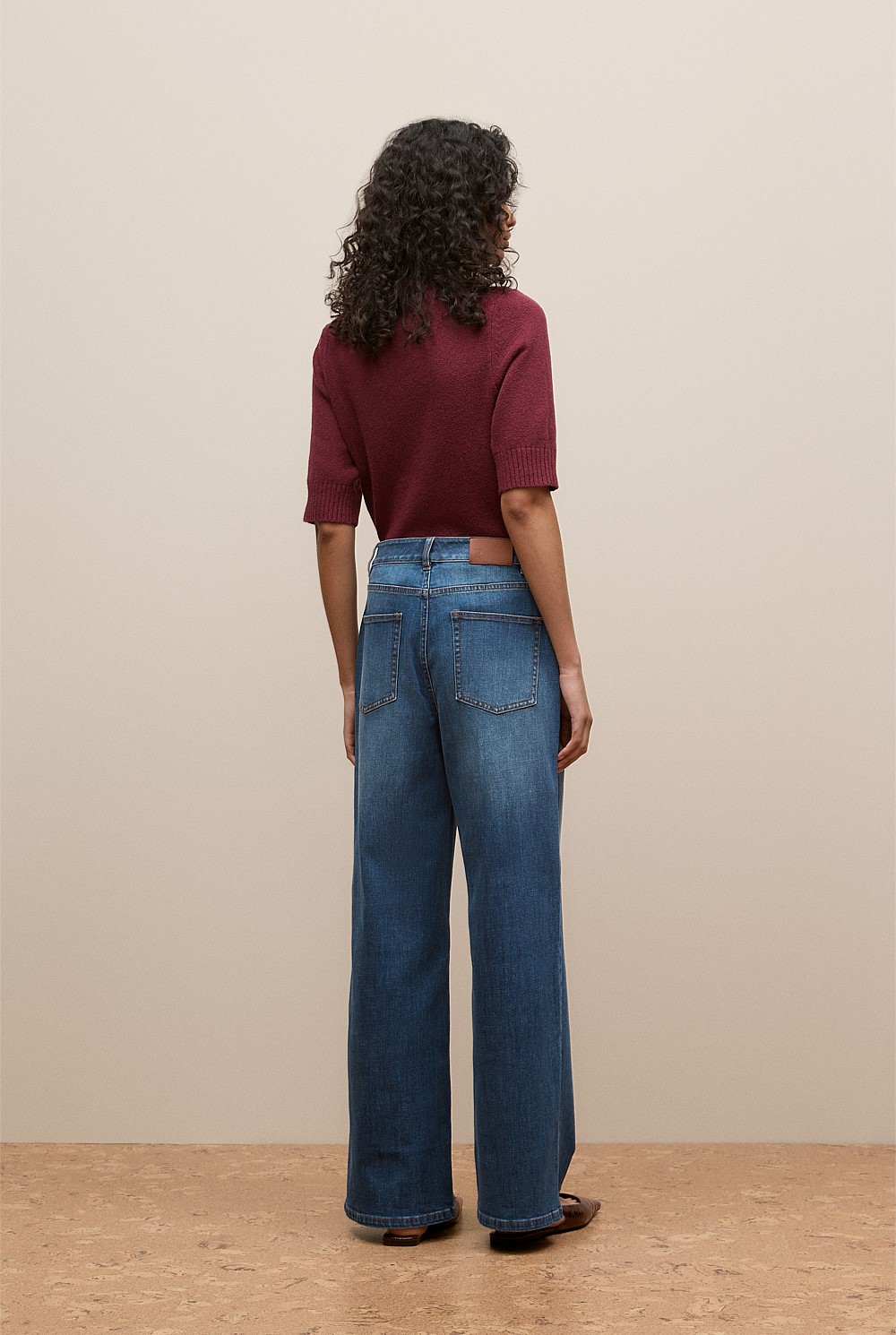 Australian Cotton Blend High Waist Jean