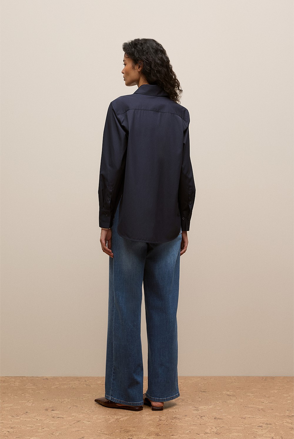 Cotton Poplin Long Sleeve Shirt